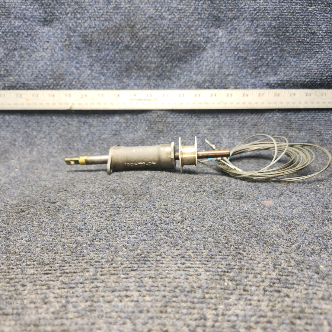 Used aircraft parts for sale, 169-524033-603 Beechcraft A24R Stabilator Trim Tab Actuator Assembly with Drum and Cable