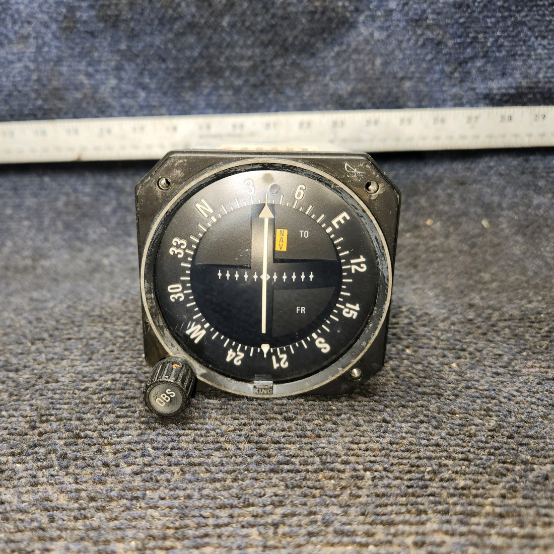 Used aircraft parts for sale, 066-3034-00 Bendix King KI-203 Mooney M20J VOR LOC Indicator w Connector