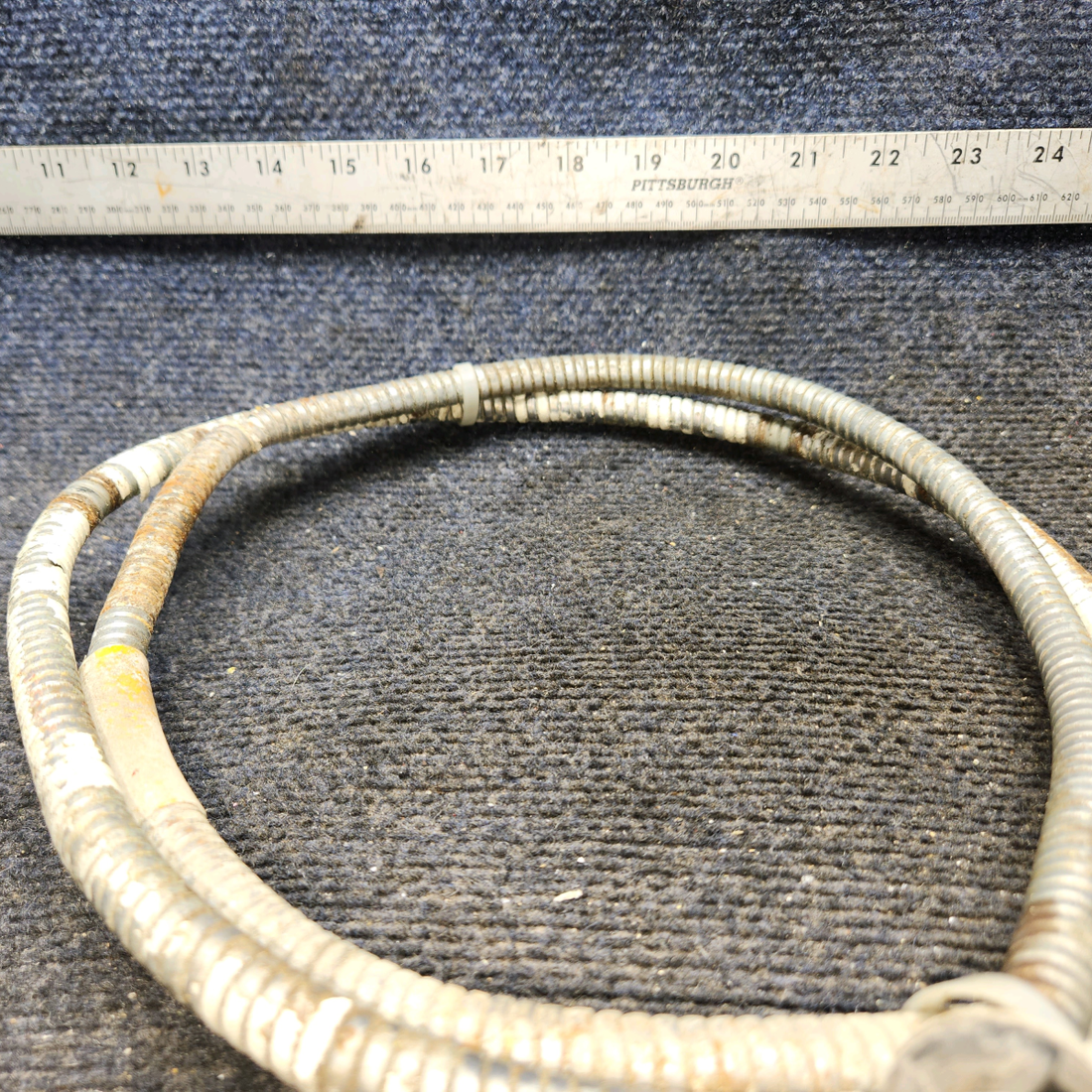 Used aircraft parts for sale, 35-521212, 35521212-10 BEECHCRAFT F35 Flap Actuator Housing with Piston Includes Cable – RH Side