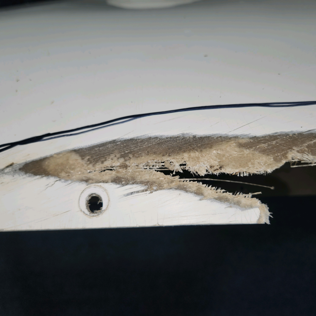 Used aircraft parts for sale, SA880WE Piper PA28-140 Hoerner Style FiberglassWing Tip Assy LH