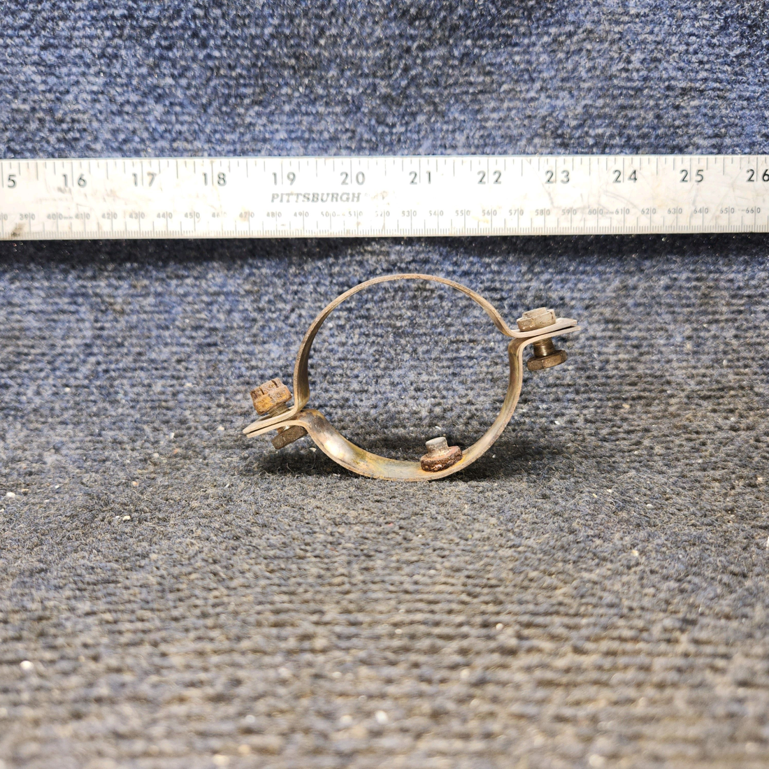 Used aircraft parts for sale, 0550176-31, 0550176-26 Cessna 172E Tailpipe Clamp Assembly