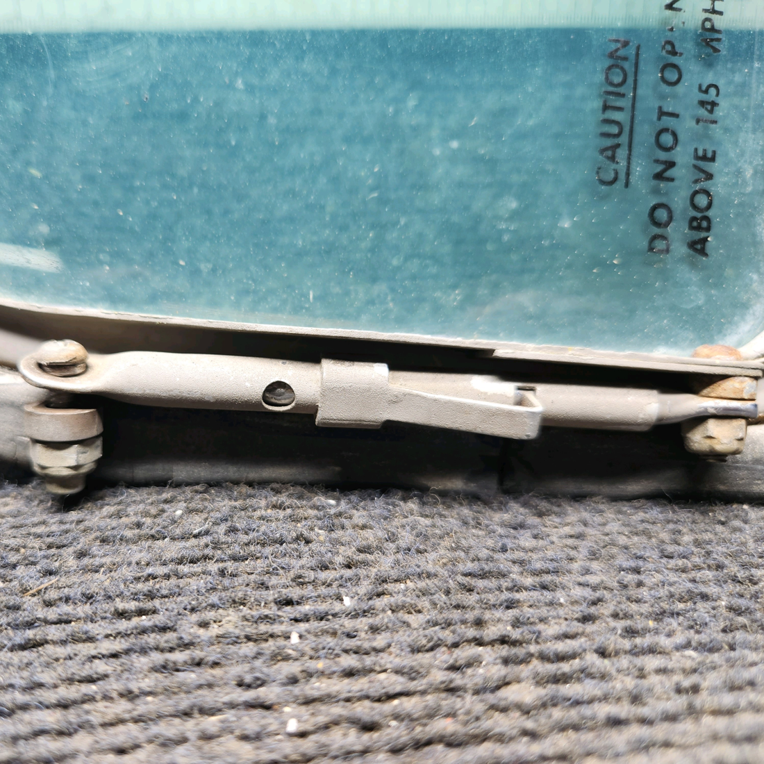Used aircraft parts for sale, 35-410291-88 Beechcraft 35-33 Storm Window Assy
