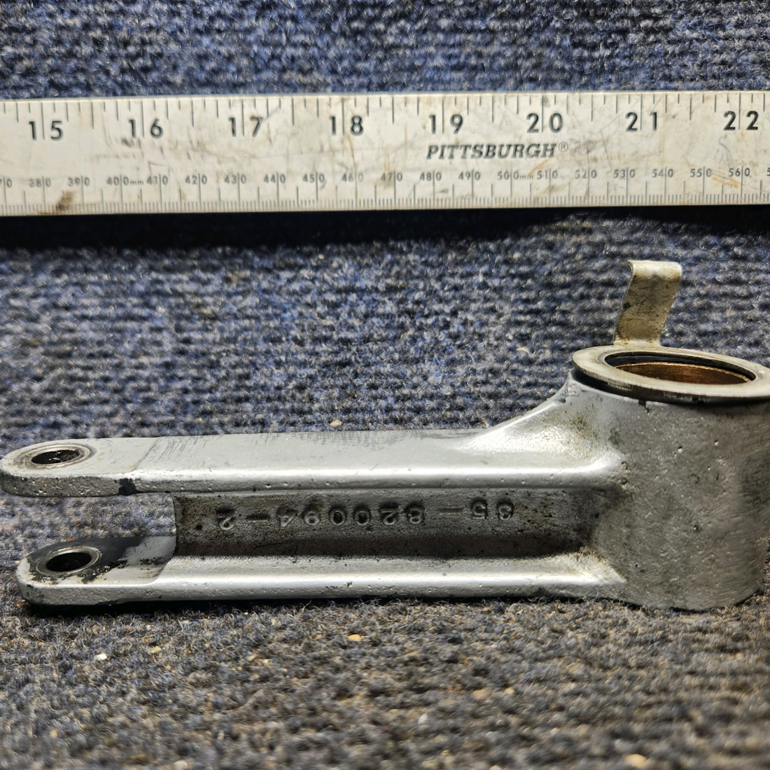 Used aircraft parts for sale, 35-820094-2 Beechcraft 35-33 Nose Gear Retract Idler Arm