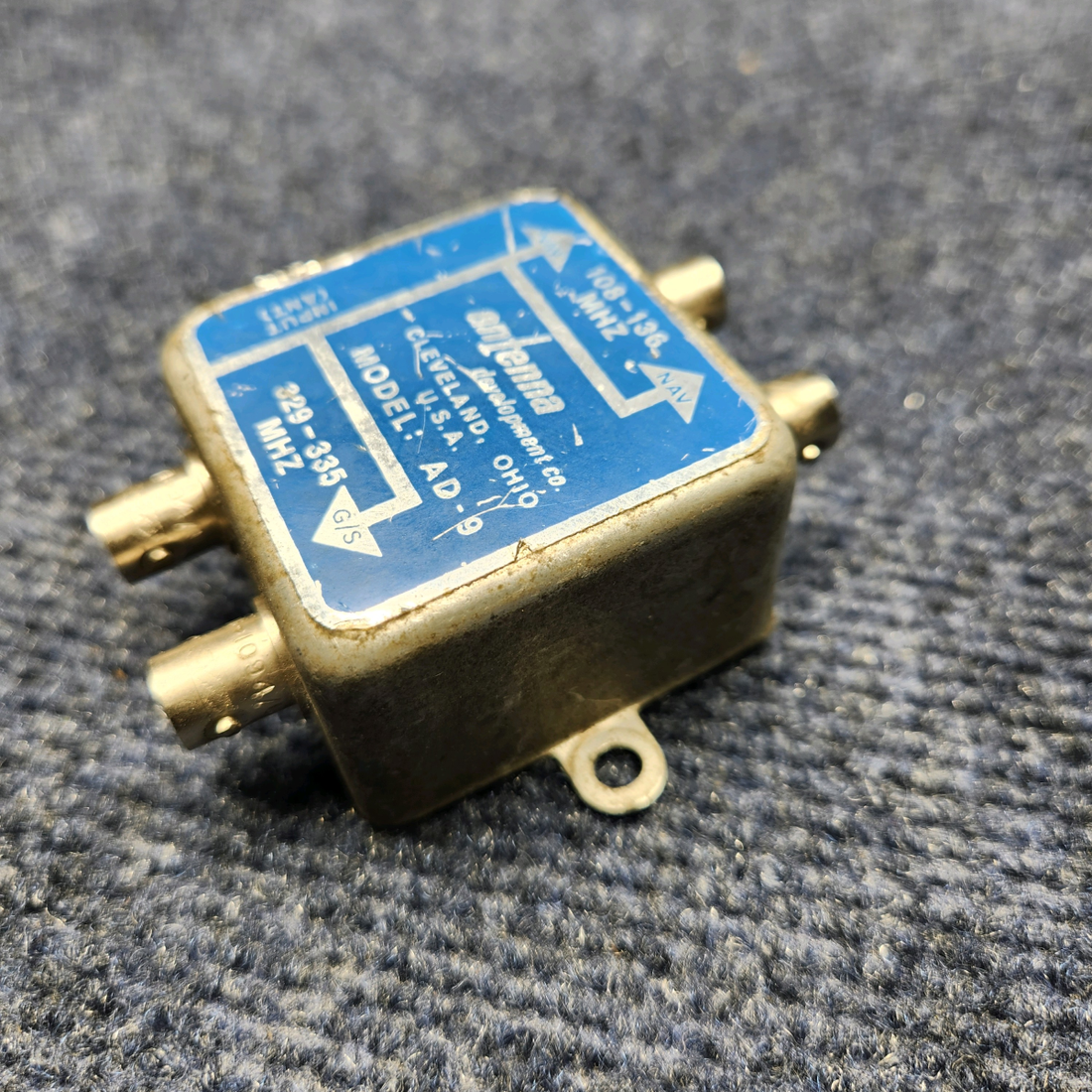Used aircraft parts for sale, AD-9 Piper PA32RT-300 ANTENNA DEVELOPMENT SPLITTER COUPLER