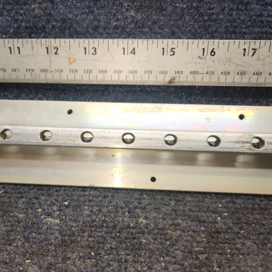 Used aircraft parts for sale, MC0511243-4 cessna 172N Seat Rail – Inboard LH