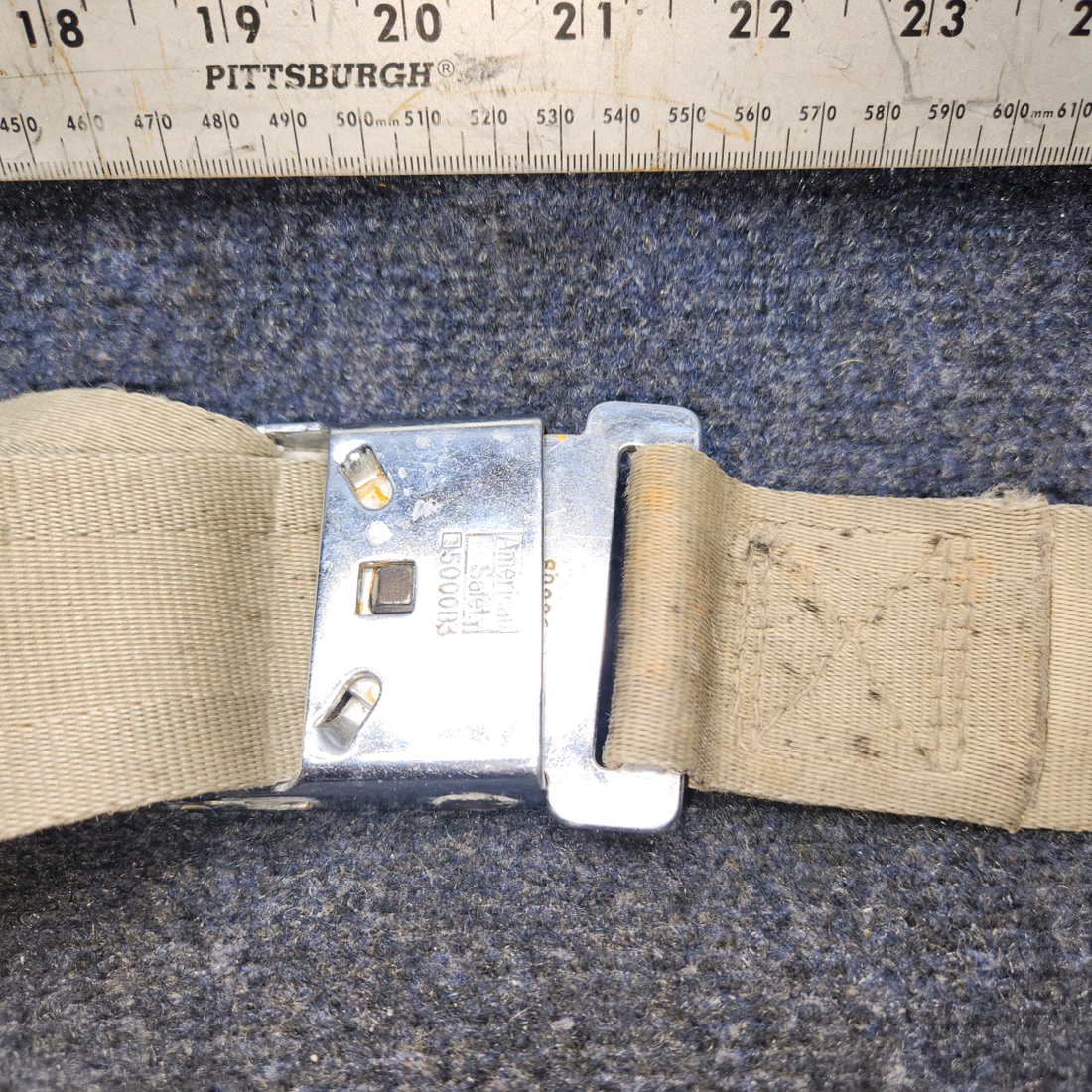 Used aircraft parts for sale, S-1746S2 CESSNA 172K PILOT OR CO-PILOT SEAT BELT ASSEMBLY - BEIGE