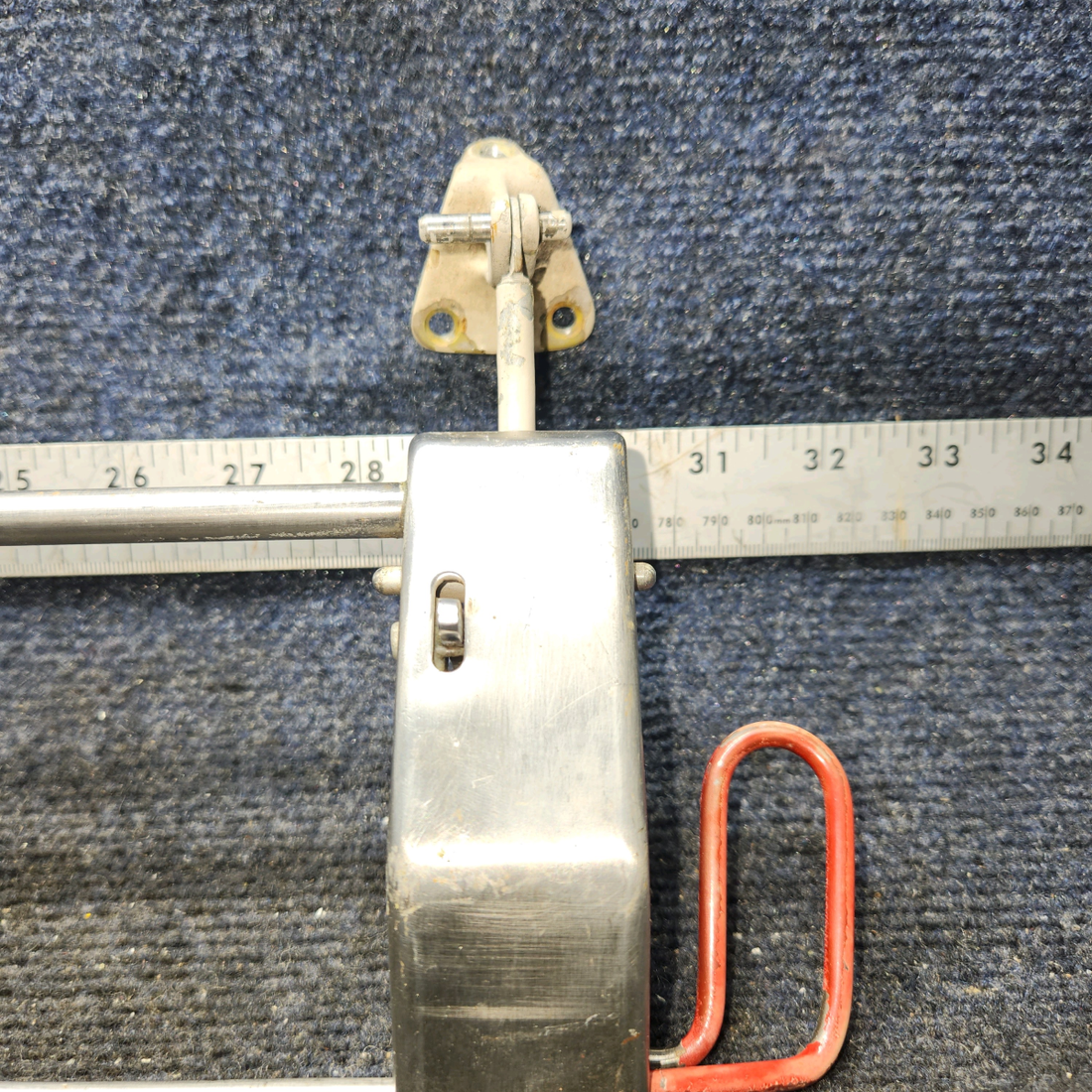 Used aircraft parts for sale, 35-415312-2 BEECHCRAFT F35 Cabin Window Handle W/ Pin , Support, & Links - RH