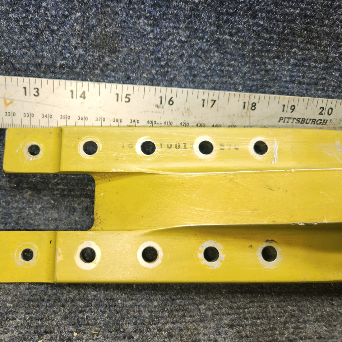 Used aircraft parts for sale, 169-110017-1 Beechcraft A24R Fitting Lower Splice Plate