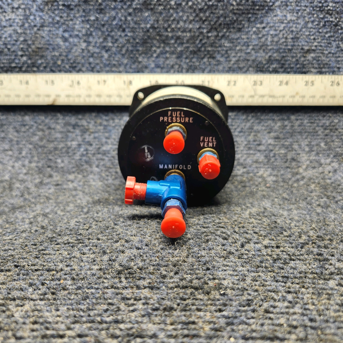 Used aircraft parts for sale, 6080-8543 United Instruments Beechcraft A24R Manifold / Fuel Pressure Indicator
