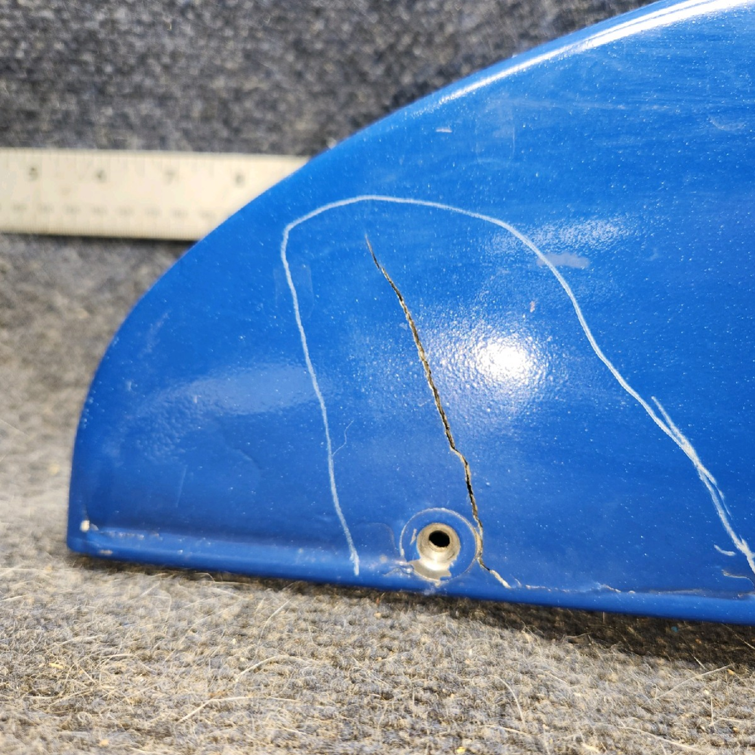 Used aircraft parts for sale, 63584-010 piper PA-28-181 Stabilator Tip - Cracked