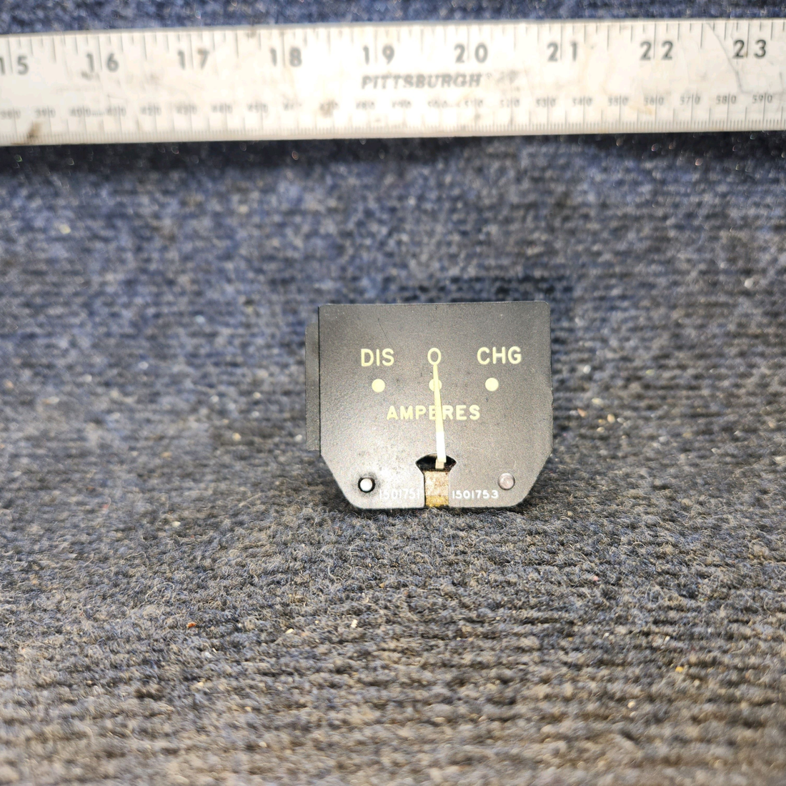 Used aircraft parts for sale, 1501751 Beechcraft 76 Duchess, H-35 Bonanza Amperes Indicator