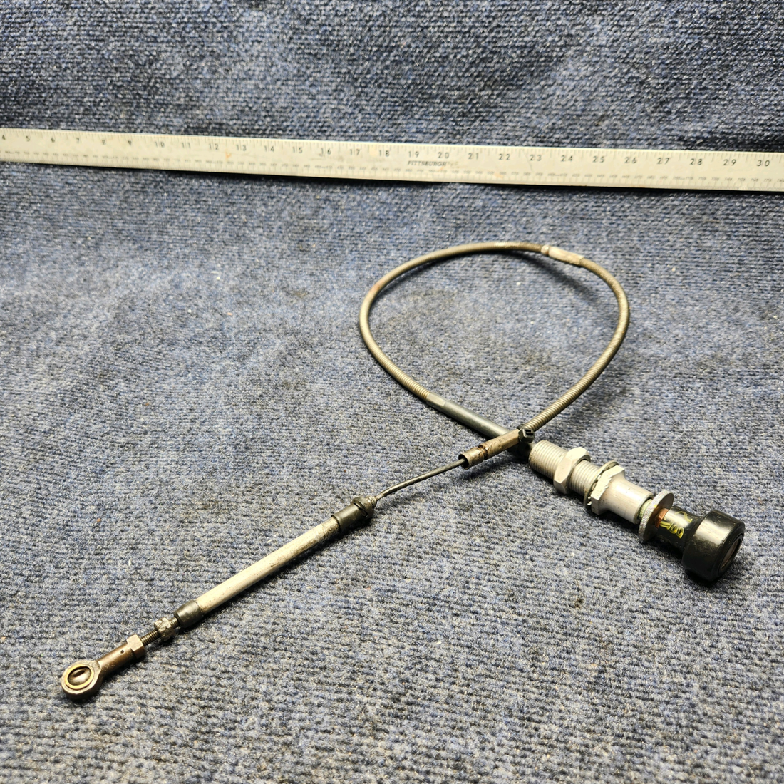 Used aircraft parts for sale, 9863056-8 CESSNA C172RG THROTTLE CONTROL CABLE (L: 39-1/4")