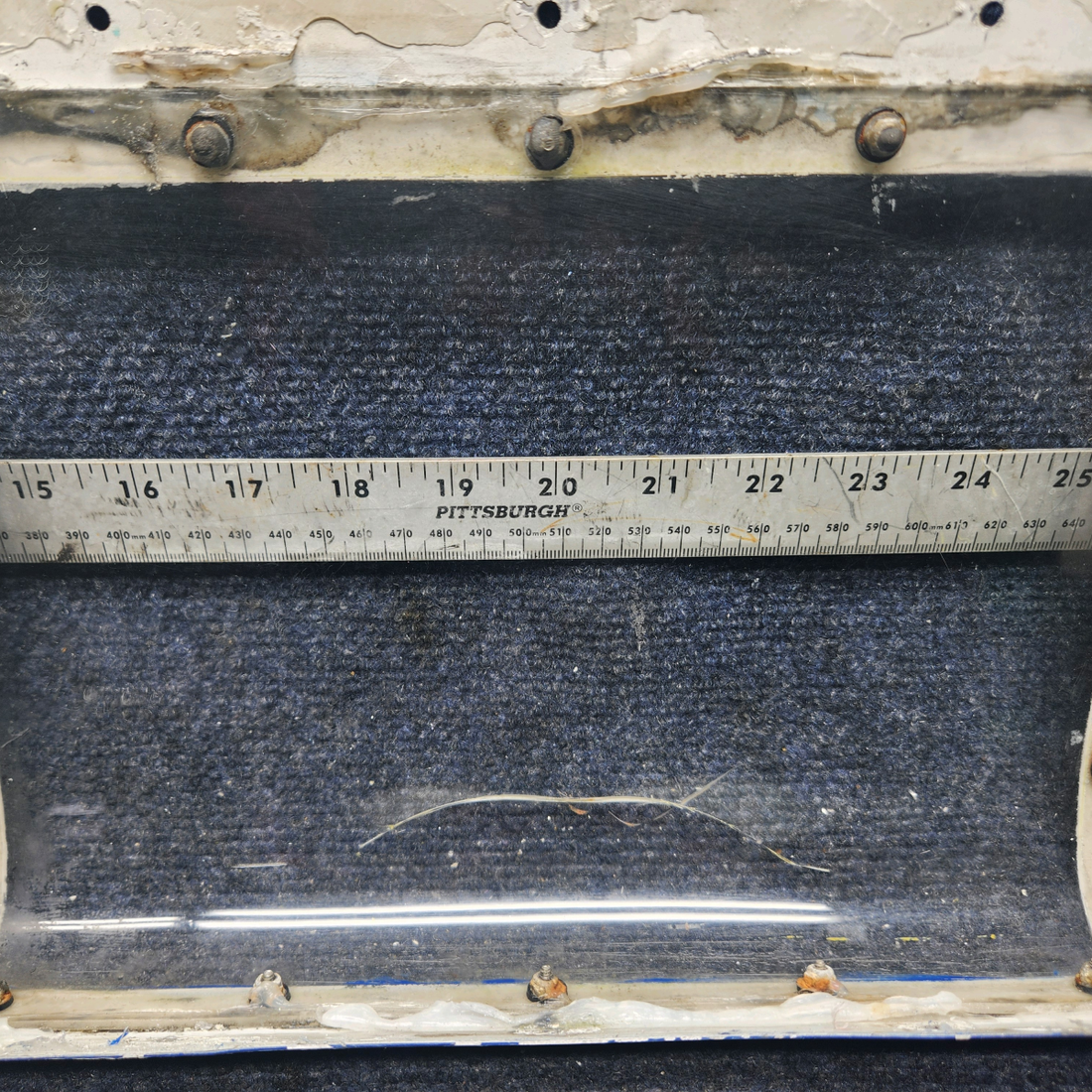 Used aircraft parts for sale, 169-110000-247 Beechcraft A23A Musketeer Custom III LANDING LIGHT WINDOW LH / RH THE PLASTIC IS CRACK SEE PHOTOS