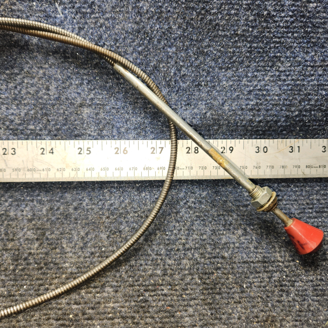 Used aircraft parts for sale, 169-380005-19 Beechcraft C23 SUNDOWNER Cabin Defrost Control Cable – 45"