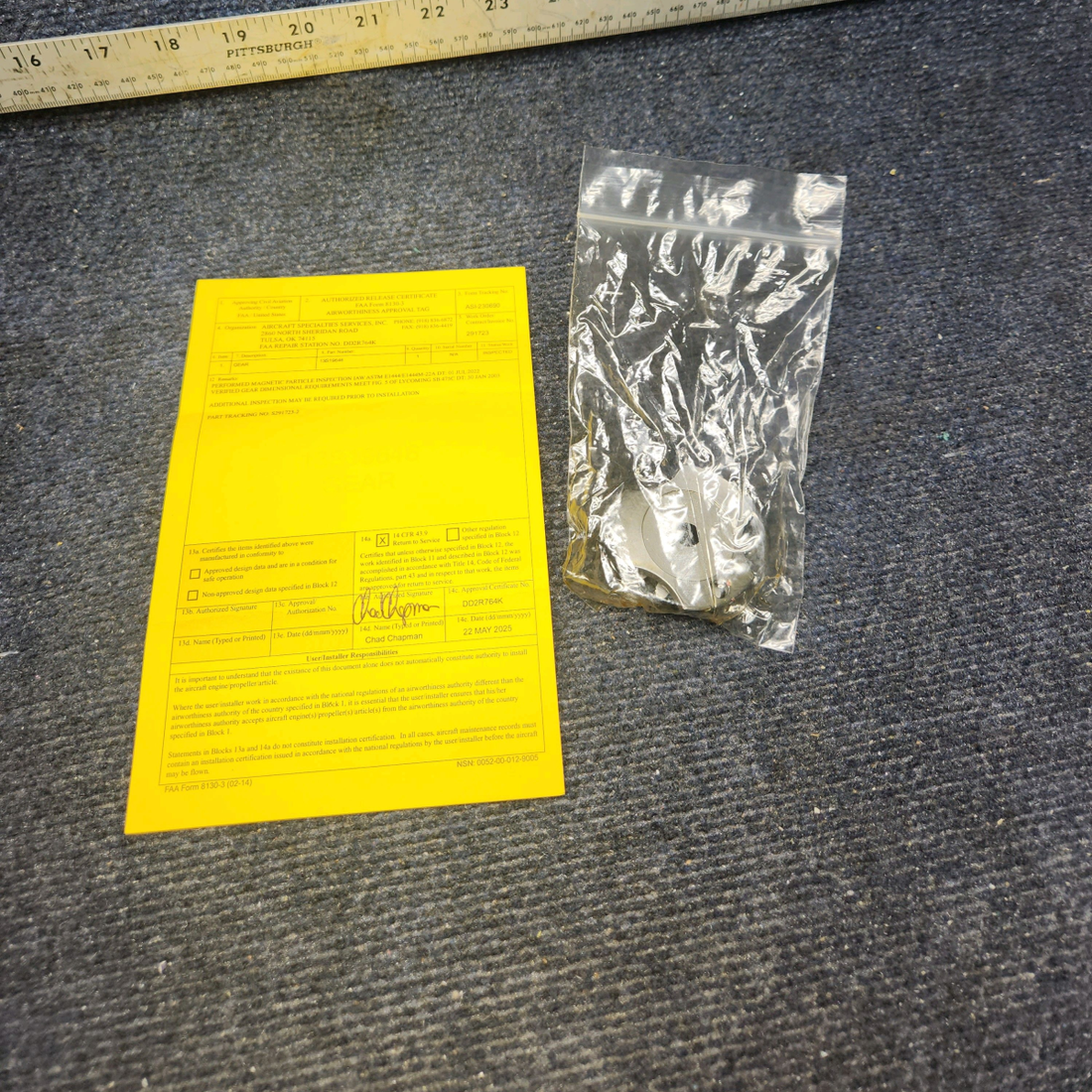 Used aircraft parts for sale, 13S19646 Lycoming O-320 CESSNA 172K Gear