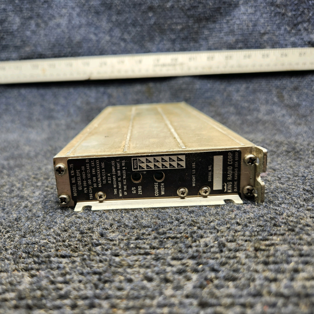 Used aircraft parts for sale, 066-1063-00 King KING GLIDESLOPE RECEIVER