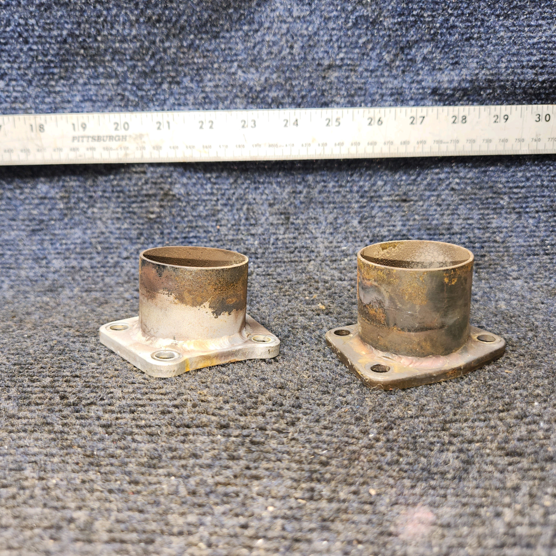 Used aircraft parts for sale, 96-950002-47 BEECHCRAFT 95-55B Exhaust Riser/Stub Assembly Cylinders 1 & 2 - Price per Each