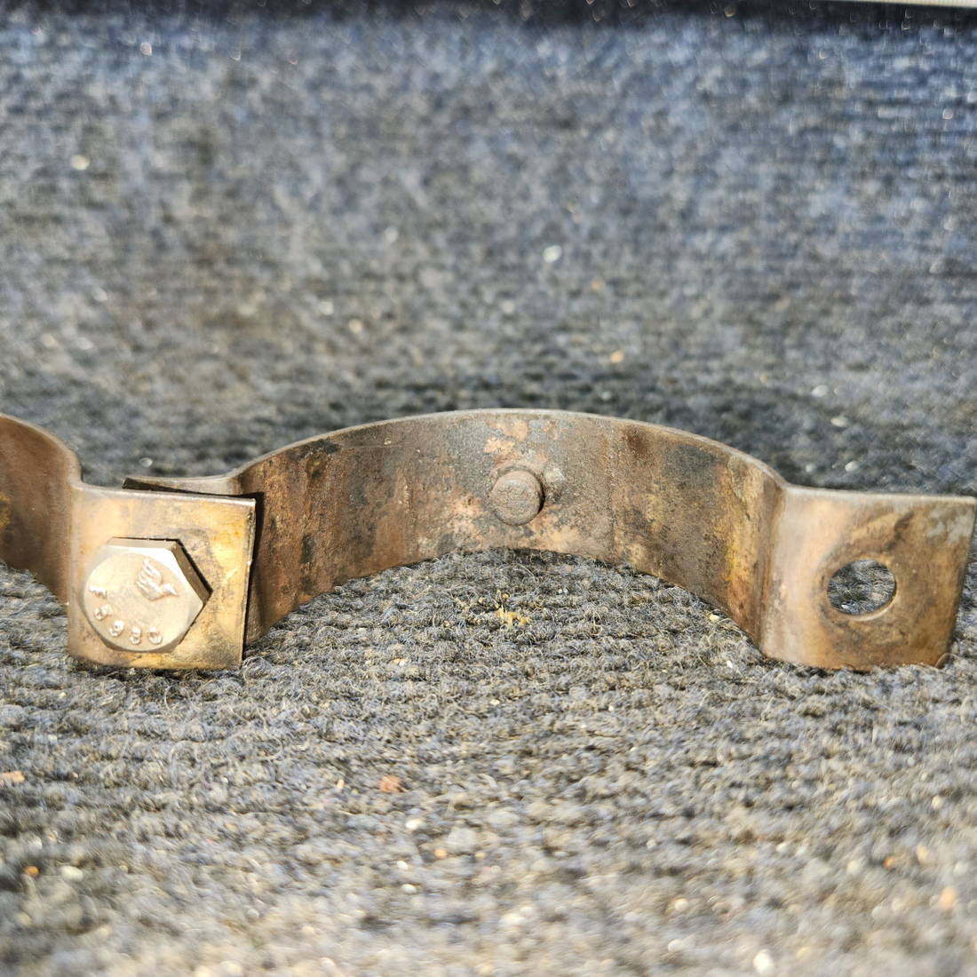 Used aircraft parts for sale, 0550157-5 Continental O-300-D Cessna 172 Exhaust Clamp