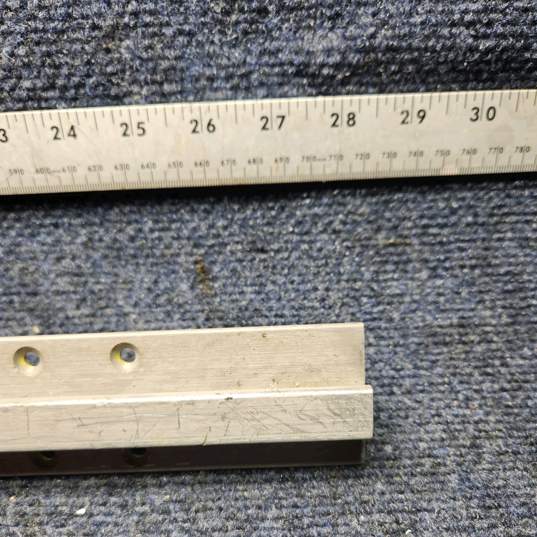 Used aircraft parts for sale, 33-534031-31 Beechcraft F33A SIDE SEAT TRACK / REAR INDBOARD OR OUTBOARD