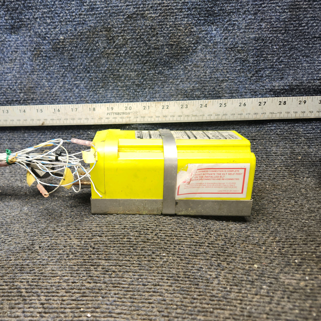 Used aircraft parts for sale, A3-06-2880 Artex ELT-345 piper PA-28-181 Emergency Locator Transmitter w/ Accessories
