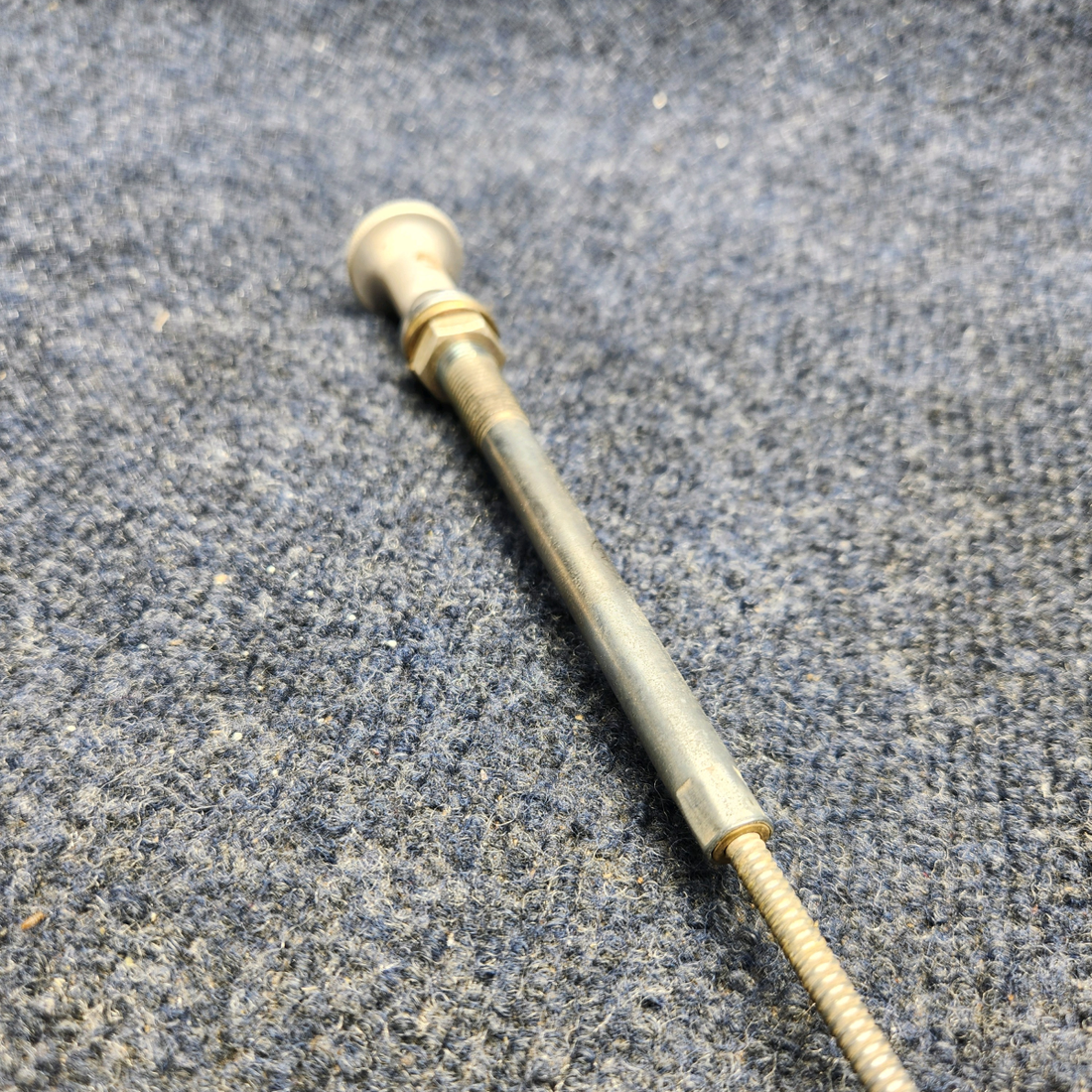 Used aircraft parts for sale, 653-032-10 Mooney  [part_model] Texas Several PARKING BRAKE CONTROL CABLE (LENGTH: 33-3/4")