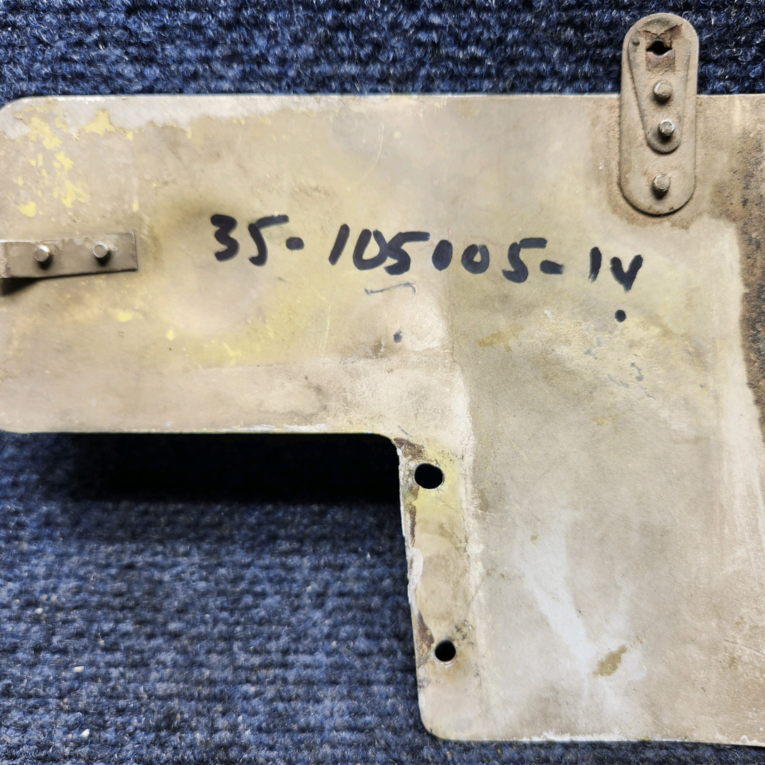 Used aircraft parts for sale, 35-105005-14 Beechcraft F33A L/H LOWER AFT REAR WING ATTACH BOLT PANEL