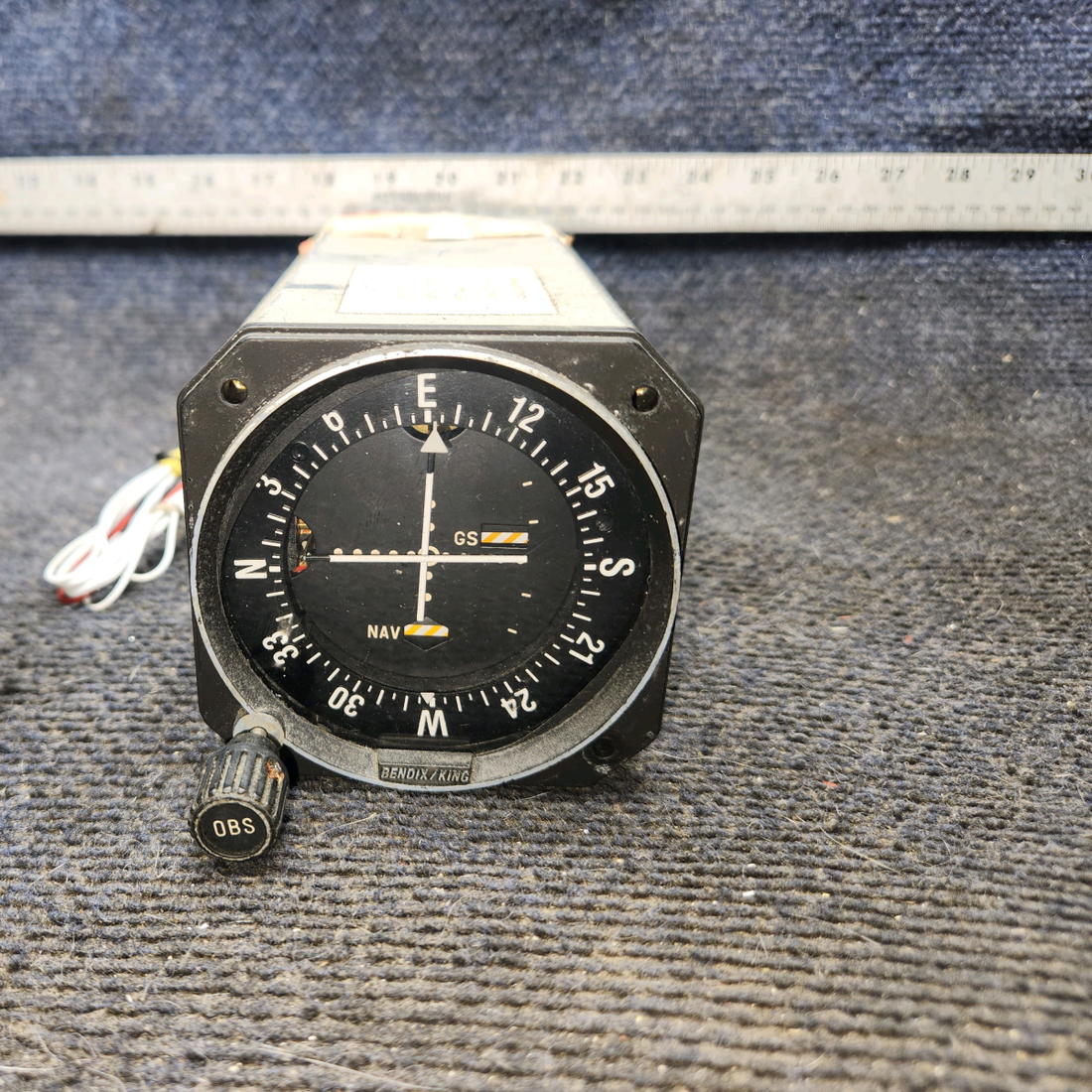Used aircraft parts for sale, 066-3056-01 King Radio KI-209 piper PA-28-181 VOR-LOC-Glideslope Indicator with Mods (Volts: 11-33)