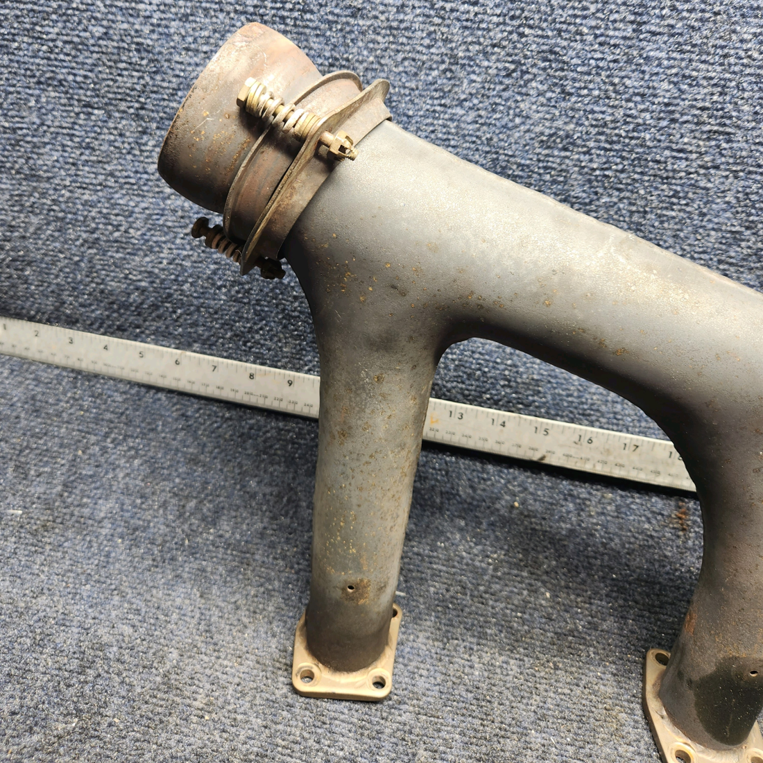 Used aircraft parts for sale, 35-95011 Beechcraft F33A EXHAUST STACK ASSEMBLY LH W/ PROBE HOLES