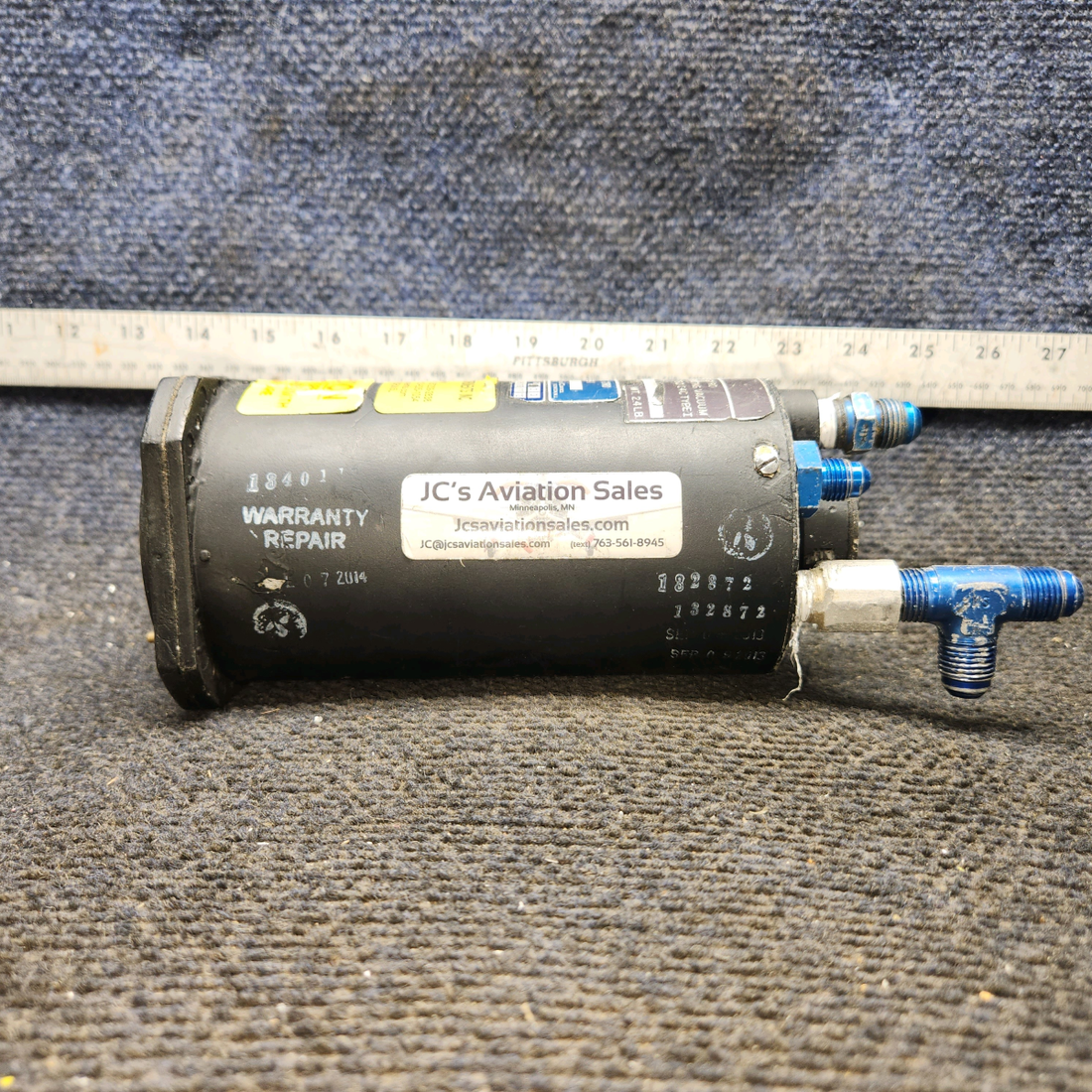 Used aircraft parts for sale, 37570-1002 EDO- AIRE 5000L-8 cessna 150G Attitude Gyro G-519B-1