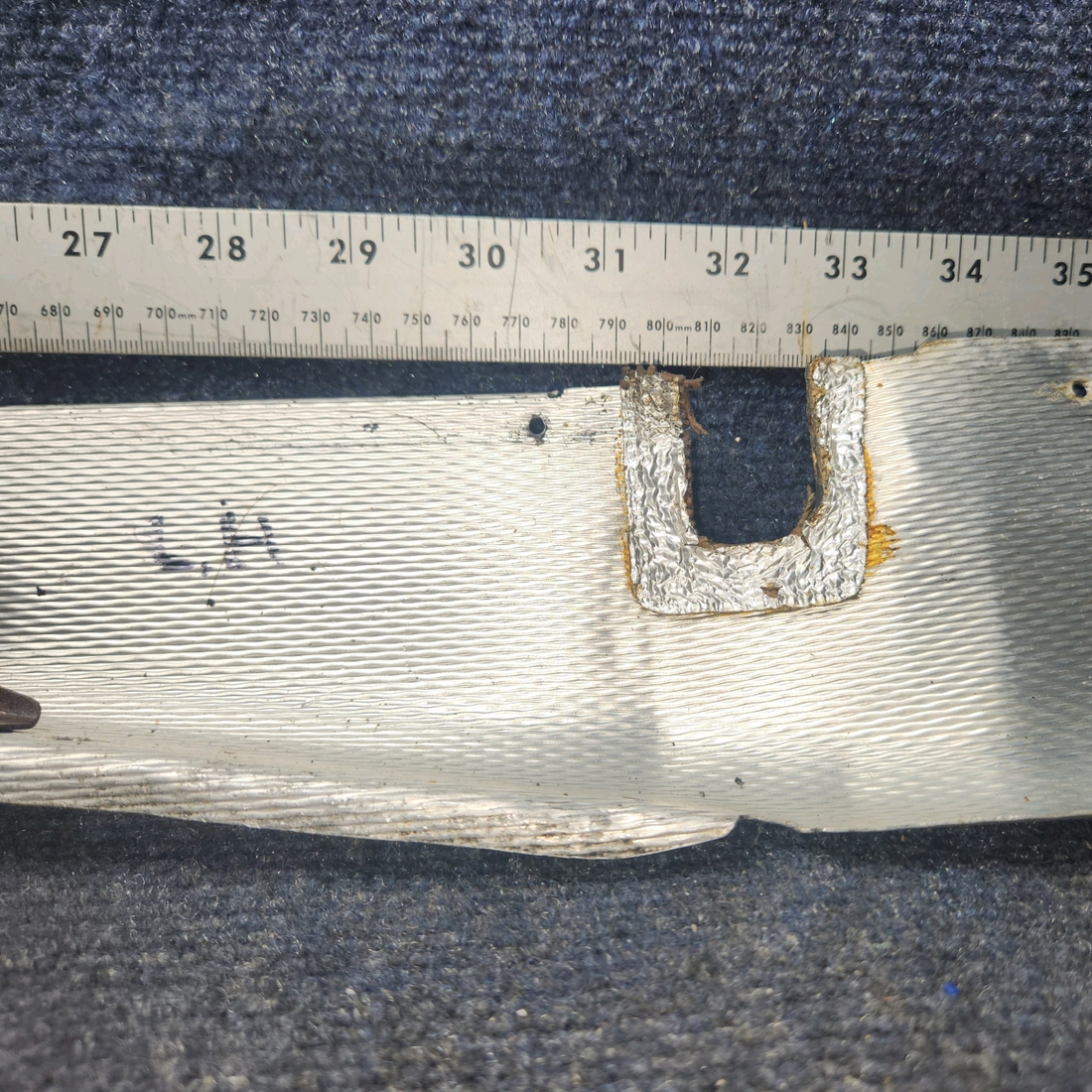 Used aircraft parts for sale, 36511-002 Piper PA28-161 Cabin Heat Duct - LH Center