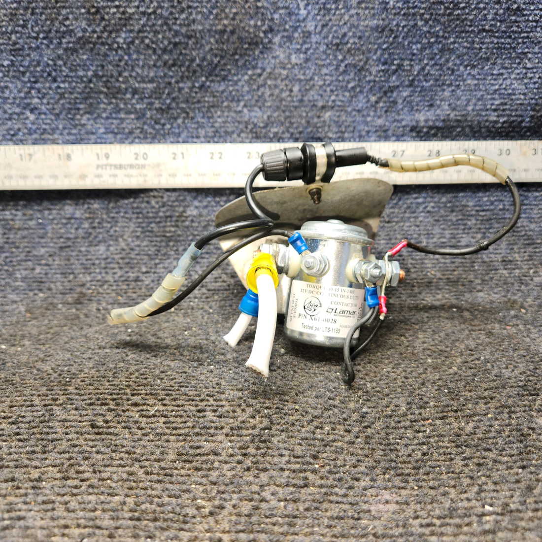 Used aircraft parts for sale, X61-0028 Lamar Cessna 172E Solenoid Assembly (Volts: 12)