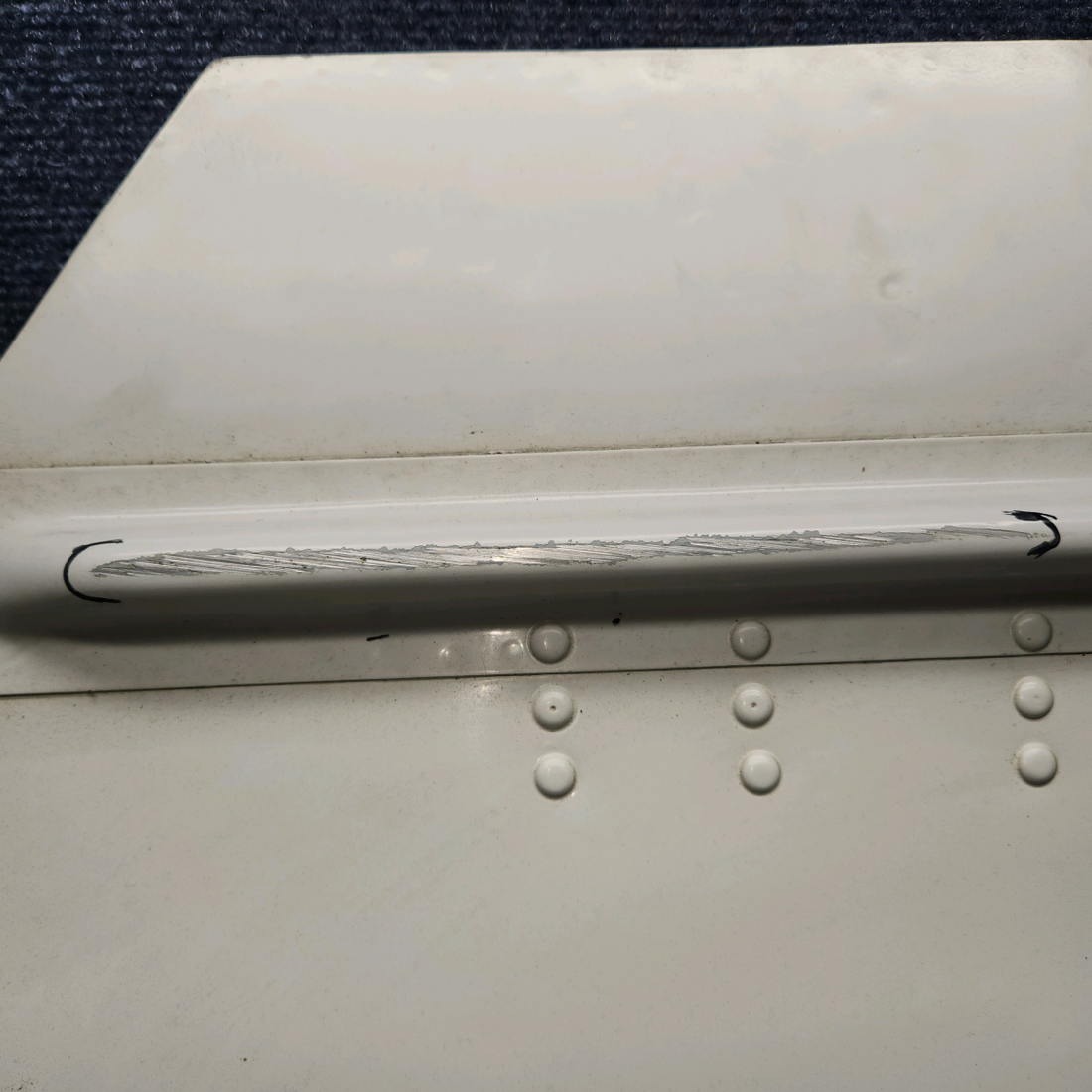 Used aircraft parts for sale, 35-815055-68 BEECHCRAFT 95-55B Outboard Main Landing Gear Door Assembly - LH