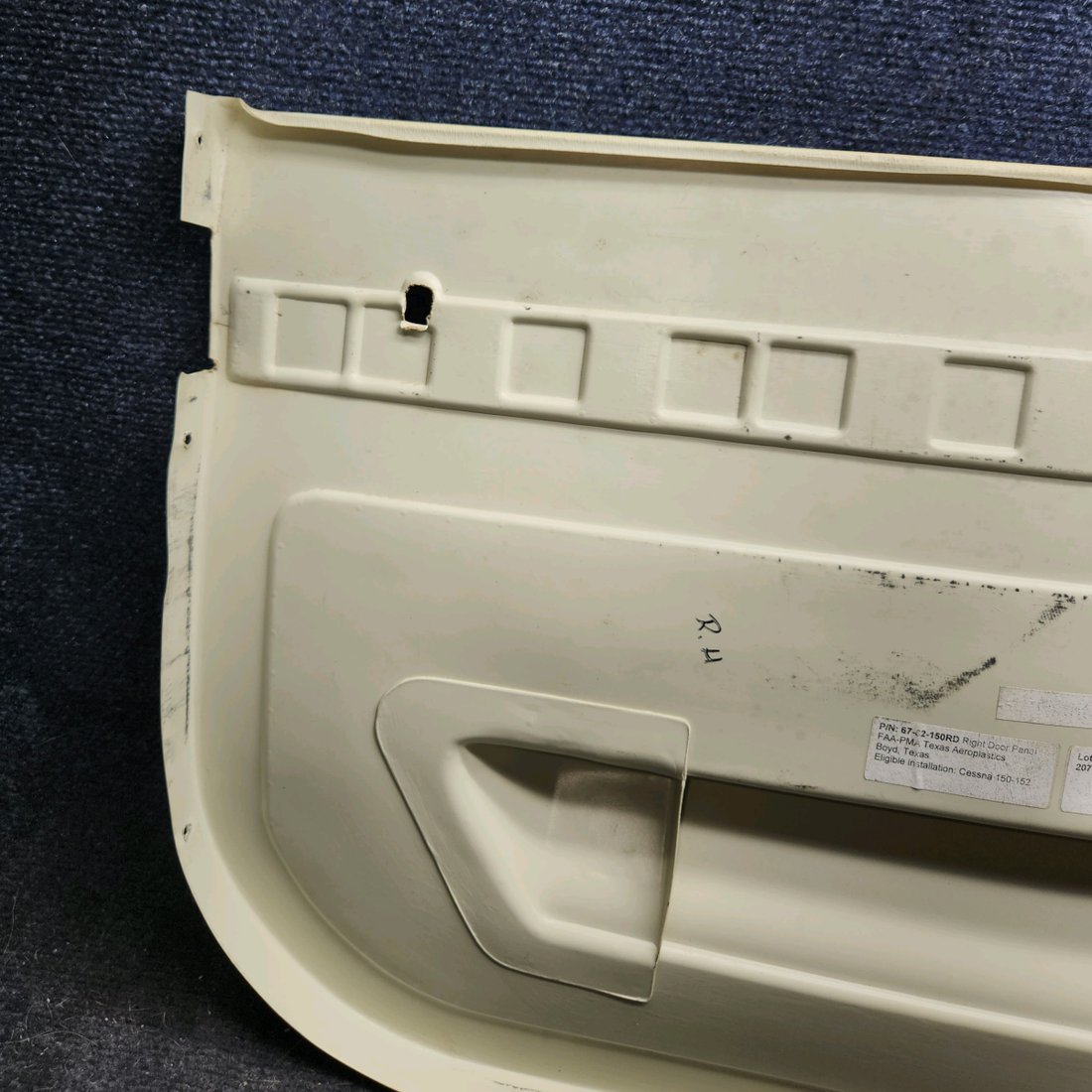 Used aircraft parts for sale, 67-82-150RD cessna 150G Door Panel - RH