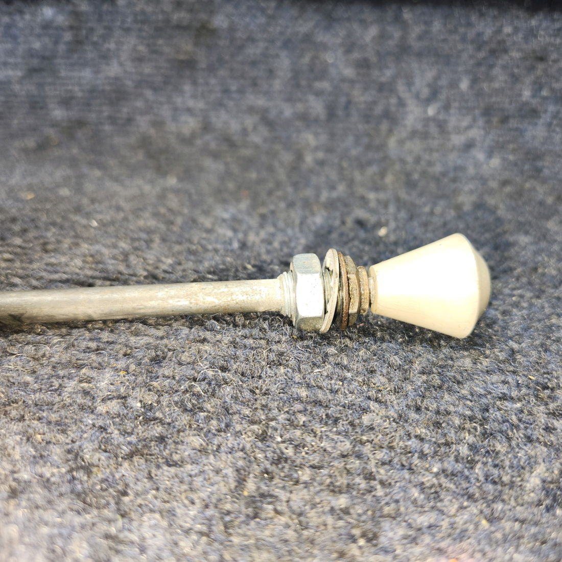 Used aircraft parts for sale, 35-380051-21 Beechcraft A24R Cabin Heat Control Cable (Length: 45-1/4")