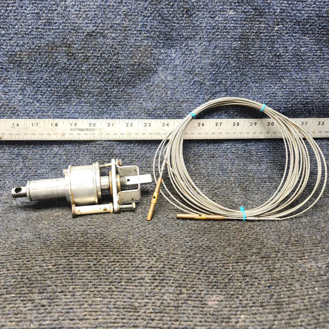 Used aircraft parts for sale, 78969-002 Piper PA32RT-300 Stabilator Trim Jackscrew and Barrel Assy With Cable