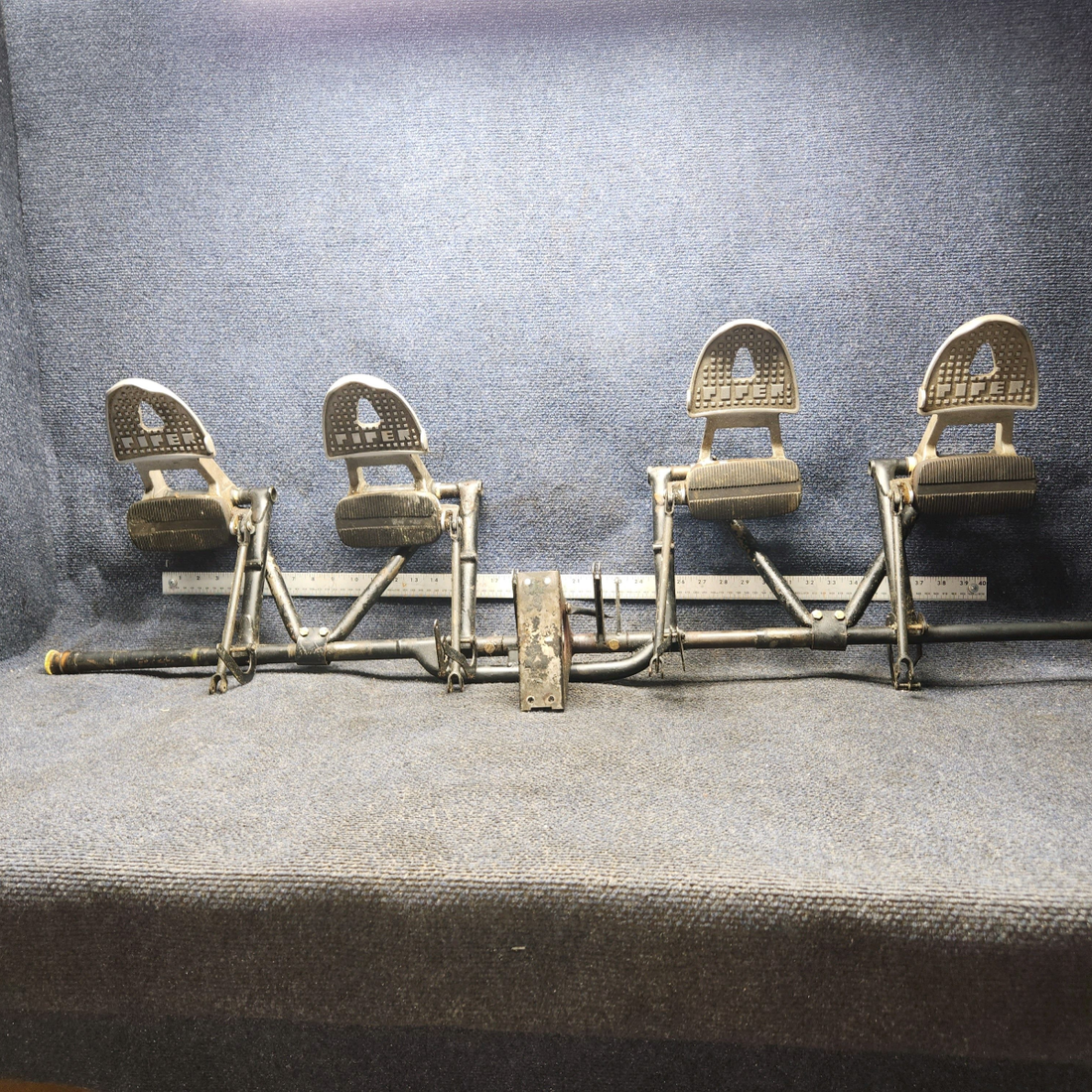 Used aircraft parts for sale, 63464-005 Piper PA32RT-300 Rudder Pedal Bar Assembly-No Master Cylinder Included