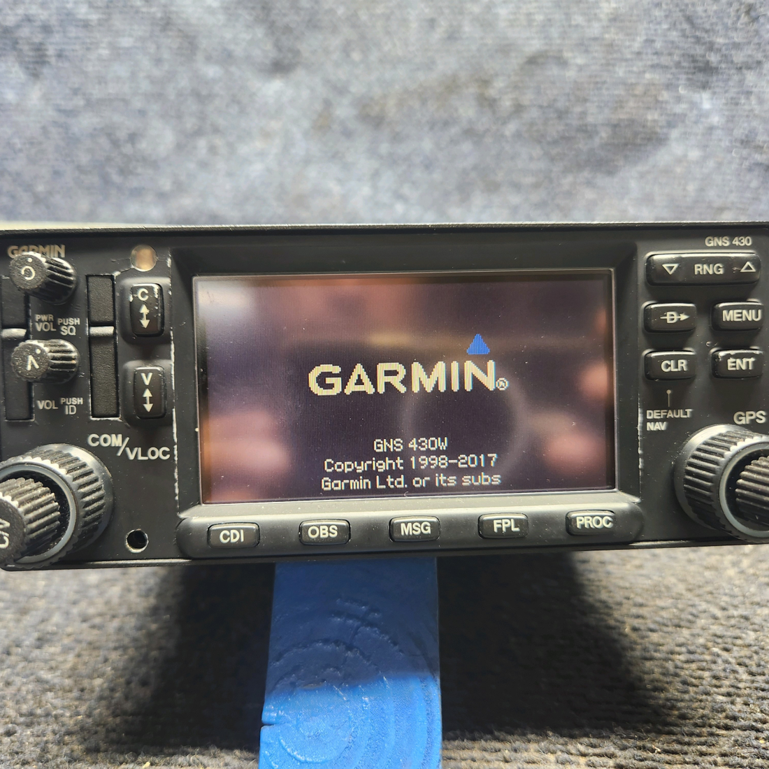 Used aircraft parts for sale, 011-01060-40 Garmin GNS 430W Cessna 172E WAAS GPS/COM/NAV With Tray and Connectors