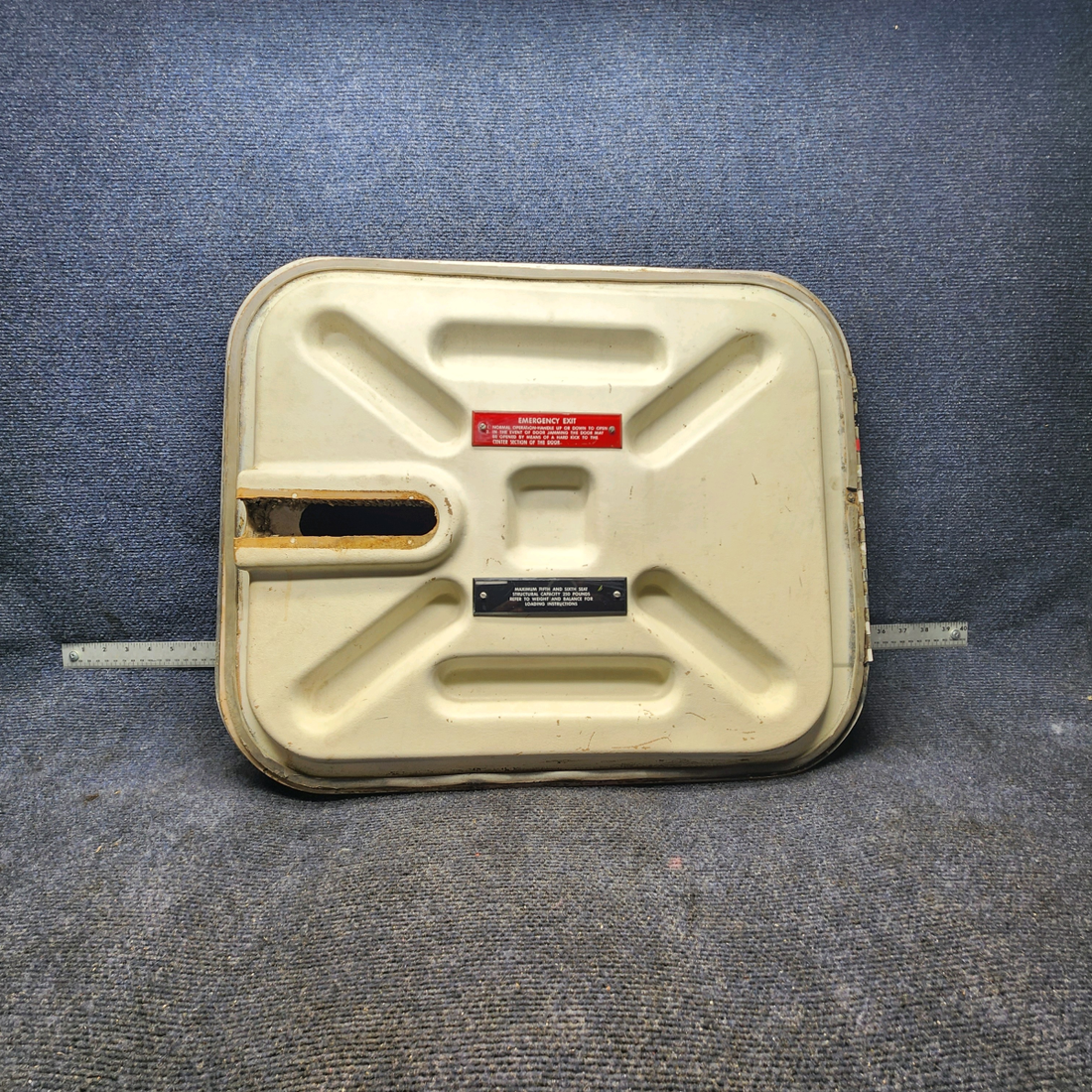 Used aircraft parts for sale, 169-430012-607 Beechcraft A24R Baggage Door Structure (Minus Latch) W/ Hinge