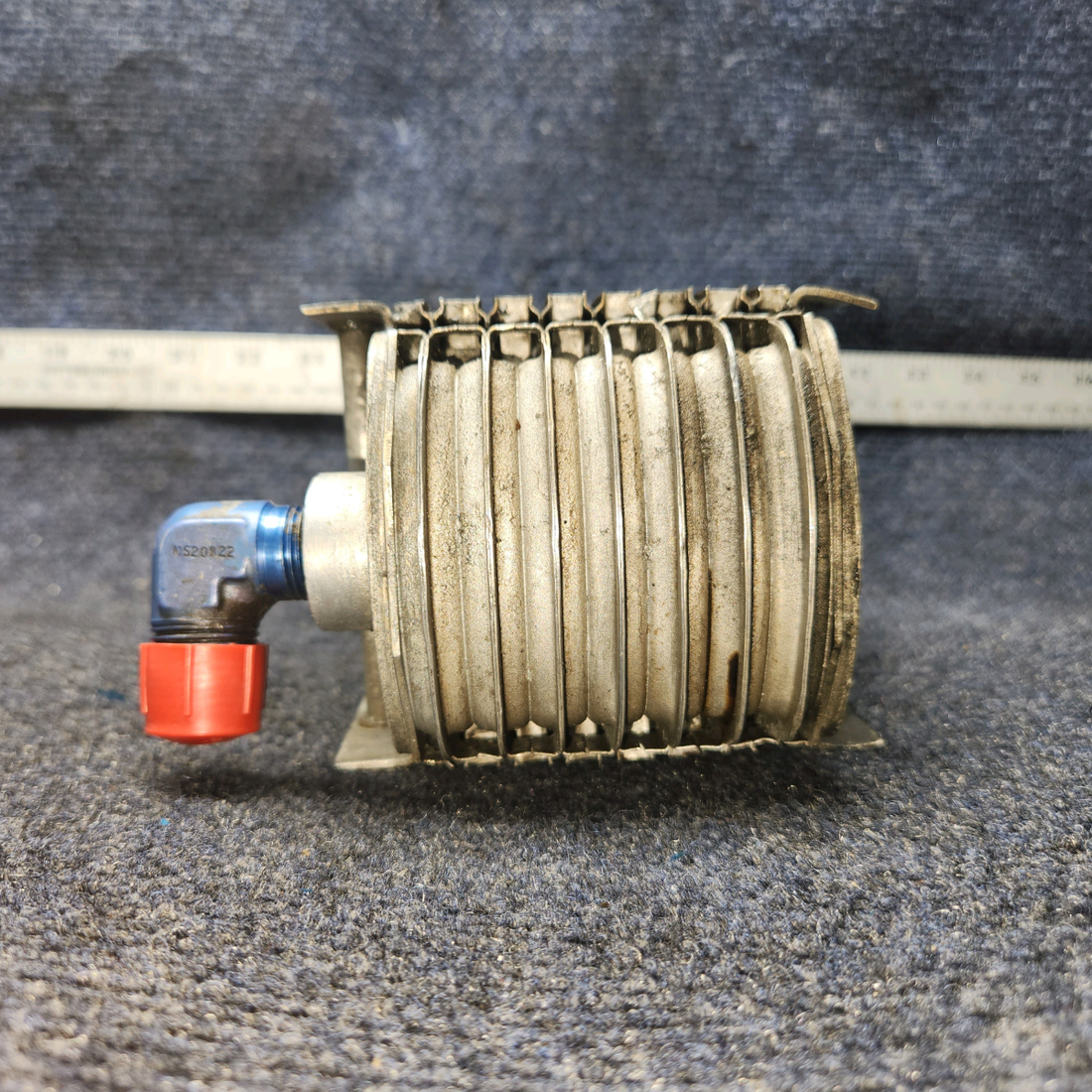 Used aircraft parts for sale, 18622-000 Harrison AP07AU06-03 Piper PA28-140 Oil Radiator