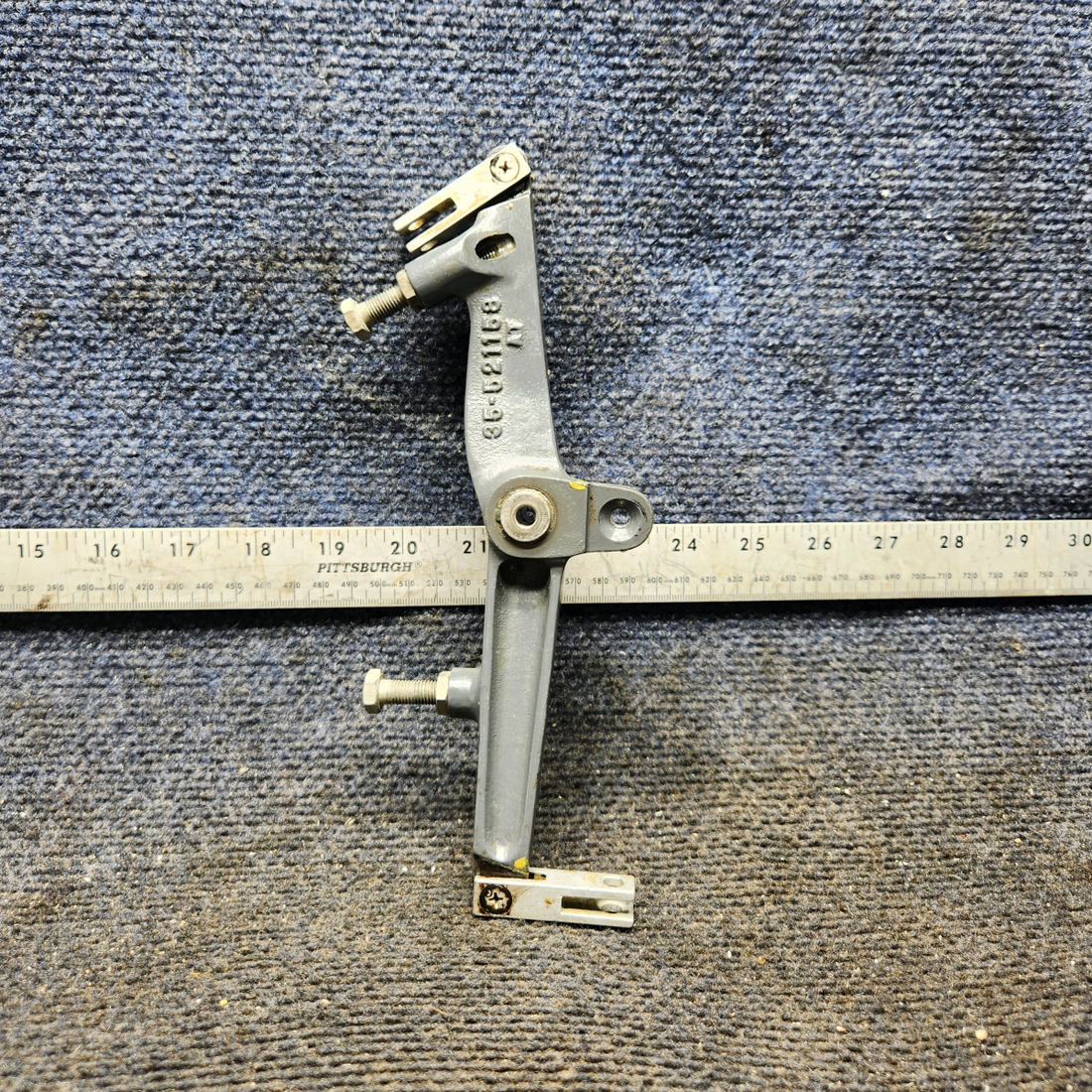 Used aircraft parts for sale, 35-521158 Beechcraft 35-33 Aileron Bellcrank Assembly - LH