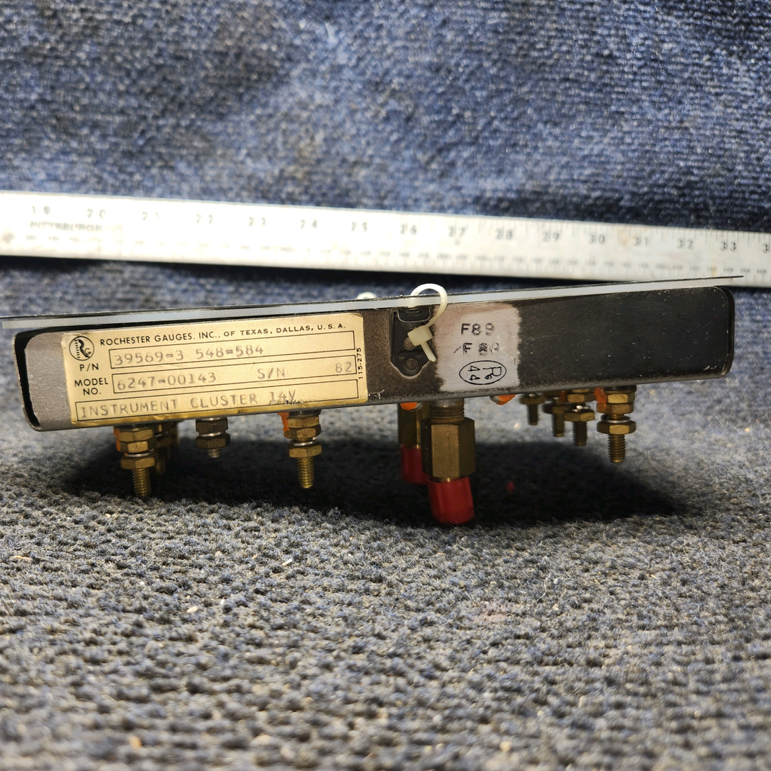 Used aircraft parts for sale, 39569-003 Rochester Gauges Piper PA34-220T Intrument Gauge Cluster (12V)