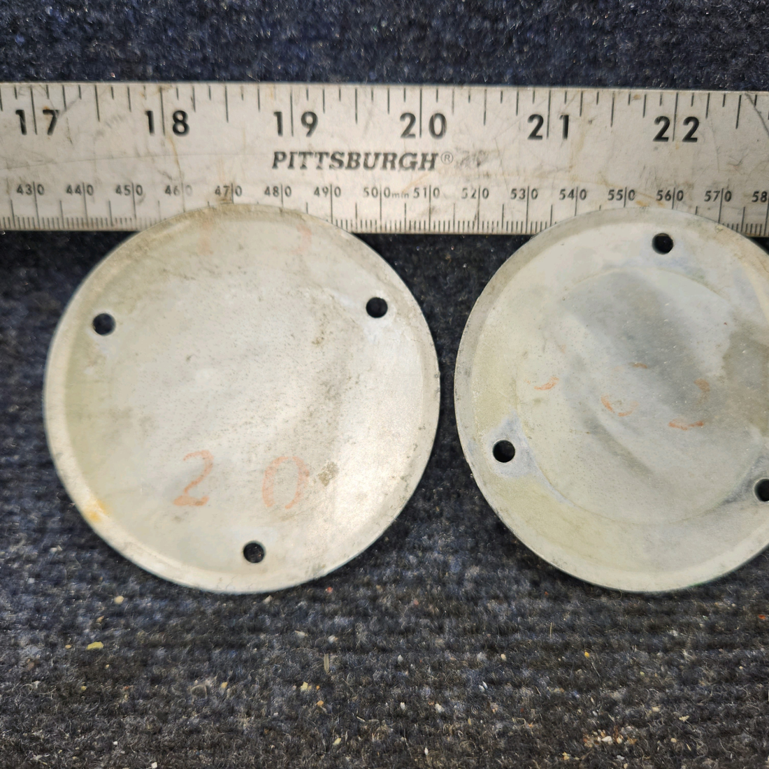 Used aircraft parts for sale, S225-3 Cessna 172 Flap Inspection Cover Plate Set of 4