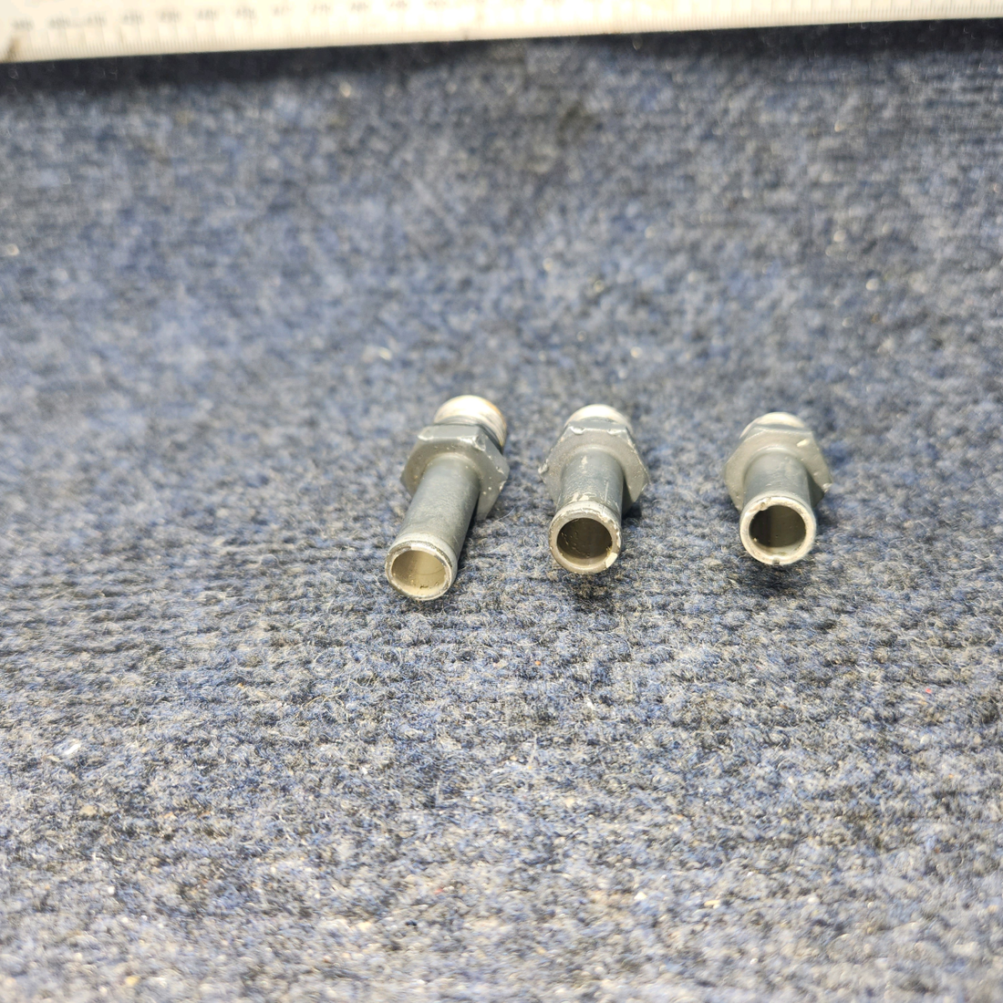 Used aircraft parts for sale, STD -684 Lycoming O-540 PIPER PA-24-250 NIPPLE Straight 3/8 I.D. hose Sold as a set of 3