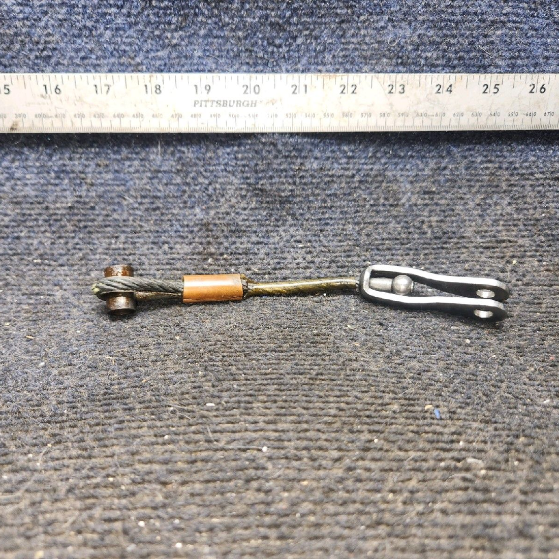 Used aircraft parts for sale, 96908-000 piper PA-28-181 Rear Seat Belt Attachment Cable