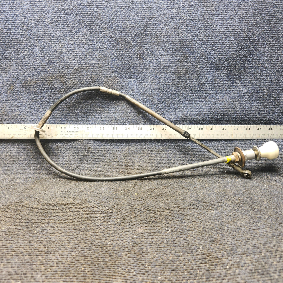 Used aircraft parts for sale, S1222-6 Cessna 182G Throttle Control Cable (37.25" long)