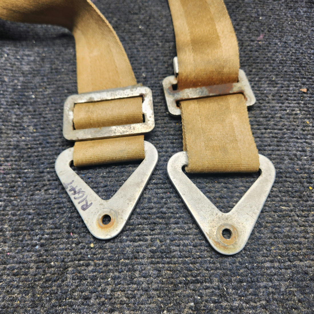 Used aircraft parts for sale, BE2006-1 Beechcraft A23A Musketeer Custom III SEAT BELT ASSEMBLY (BEIGE)