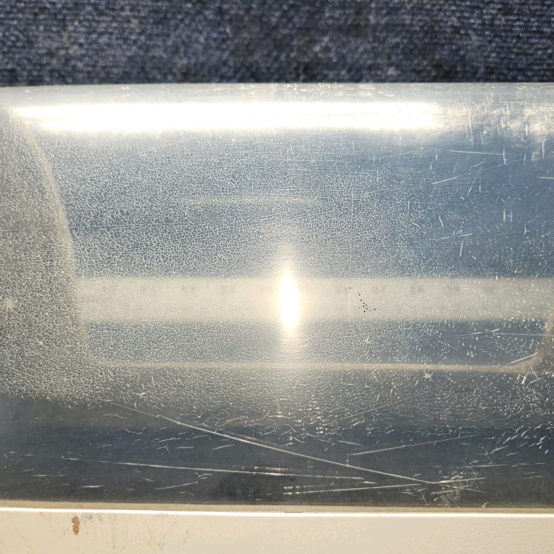 Used aircraft parts for sale, 0523115-3 Cessna C175 Landing Light Window