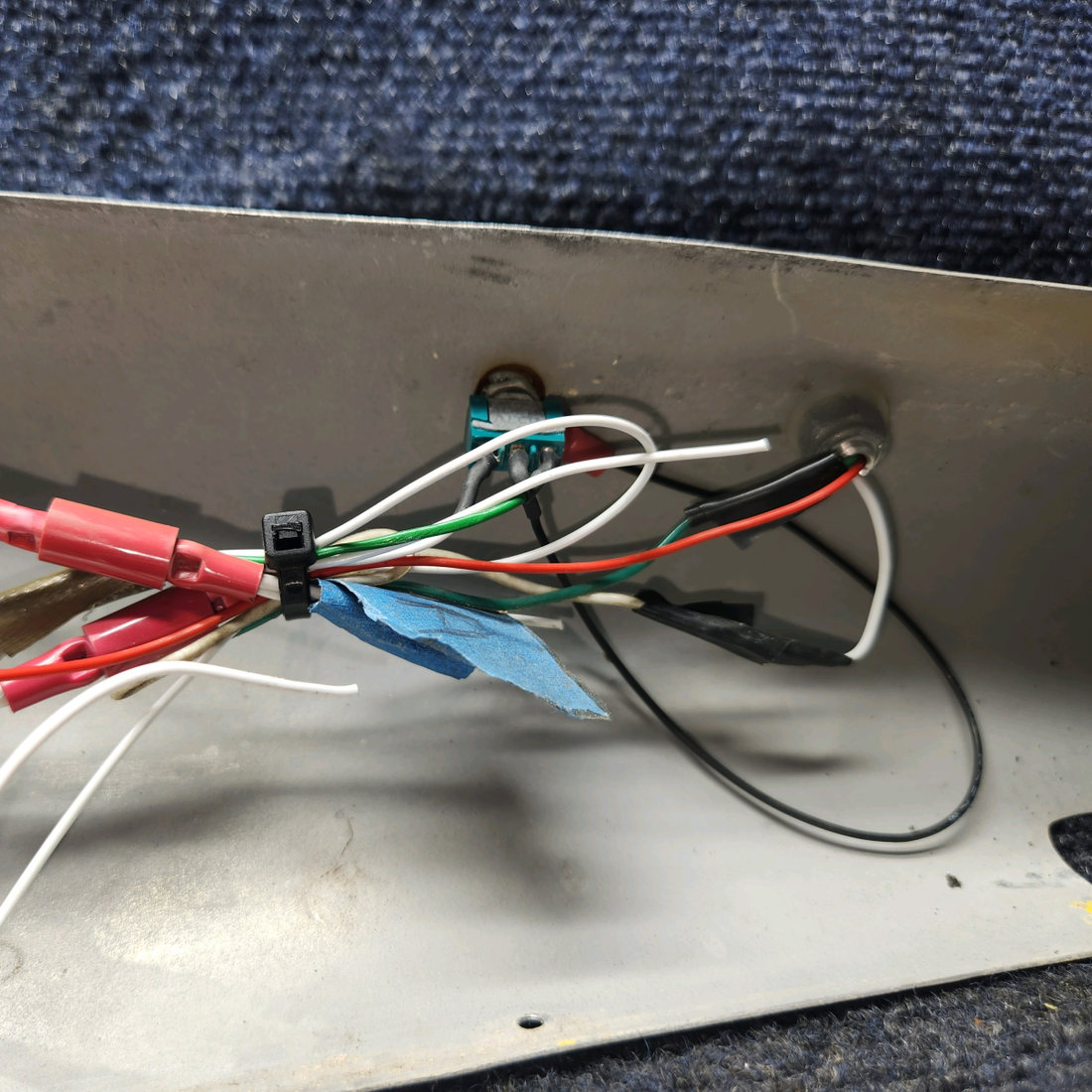 Used aircraft parts for sale, 0511137-13 Cessna 172 Doorpost Cover LH With LED Map light.
