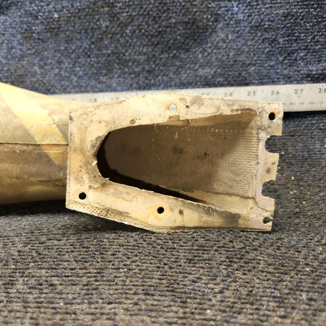 Used aircraft parts for sale, 79271-000 piper PA-28-181 Lower Air Duct Fitting Assembly