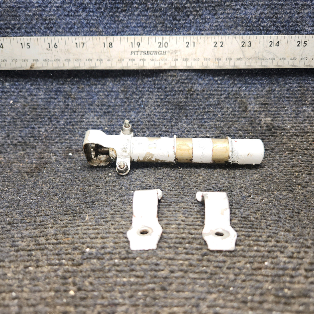 Used aircraft parts for sale, 0310293-2 Cessna 172E Elevator Trim Tab Actuator with Guard & Clamps No road.